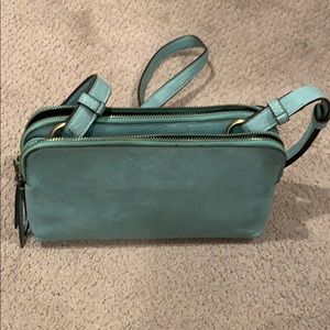 Street Level Turquoise Crossbody Purse